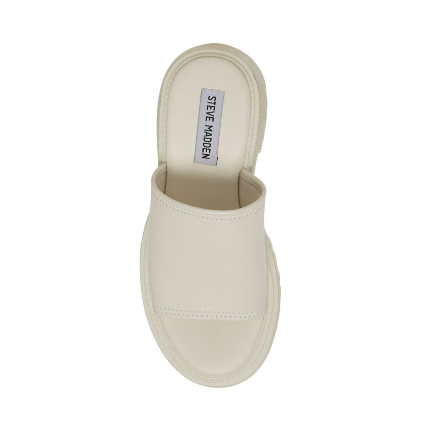 Sandalias de Plataforma Steve Madden Sophina Cuero Mujer Blancas | ES CI6231